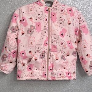 Penelope Mack Toddler's Pink Teddy Bear Jacket    Size 4T